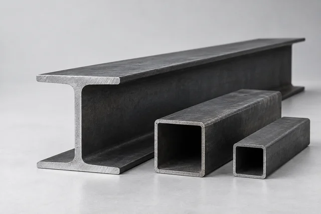 Illustrative steel profile material study