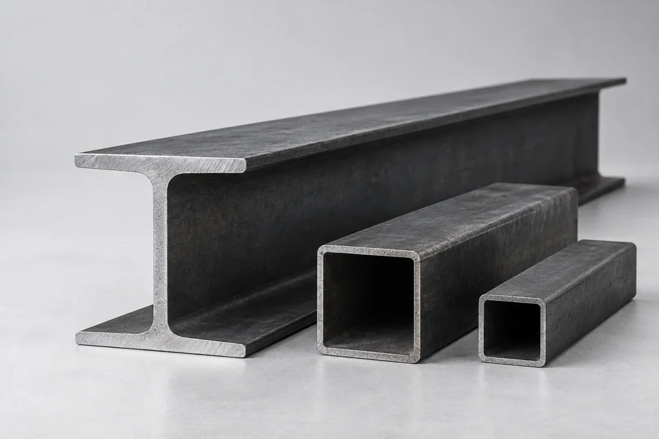 Illustrative steel profile material study